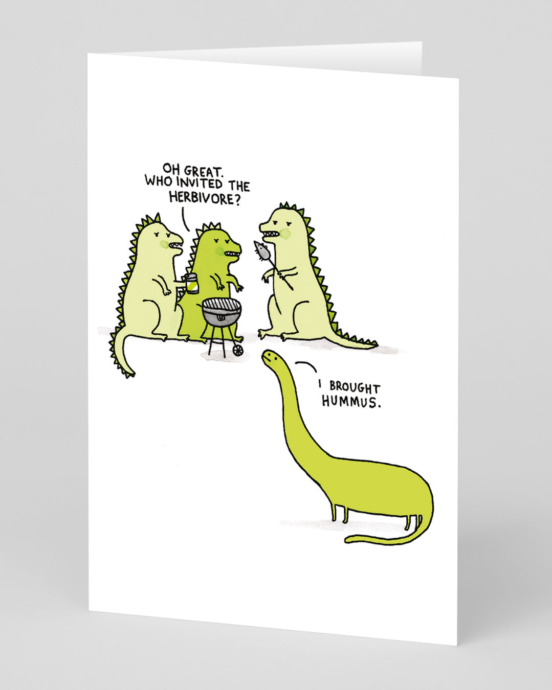Father’s Day Funny Herbivore BBQ Greeting Card