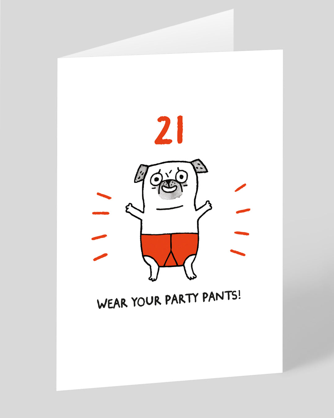 Funny 21st Birthday Card Wear Your Party Pants! 21st Birthday Card