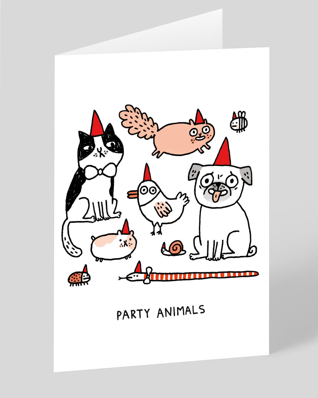 Birthday Card Gemma Correll Party Animals Greeting Card