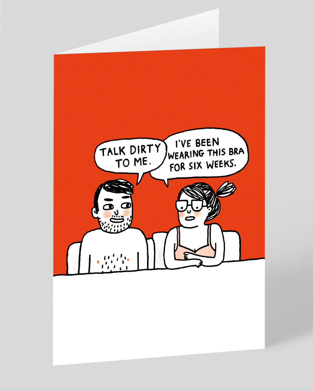 Valentine’s Day | Funny Valentines Card For Him or Her | Personalised Talk Dirty To Me Greeting Card | Ohh Deer Unique Valentine’s Card | Artwork by Gemma Correll | Made In The UK, Eco-Friendly Materials, Plastic Free Packaging