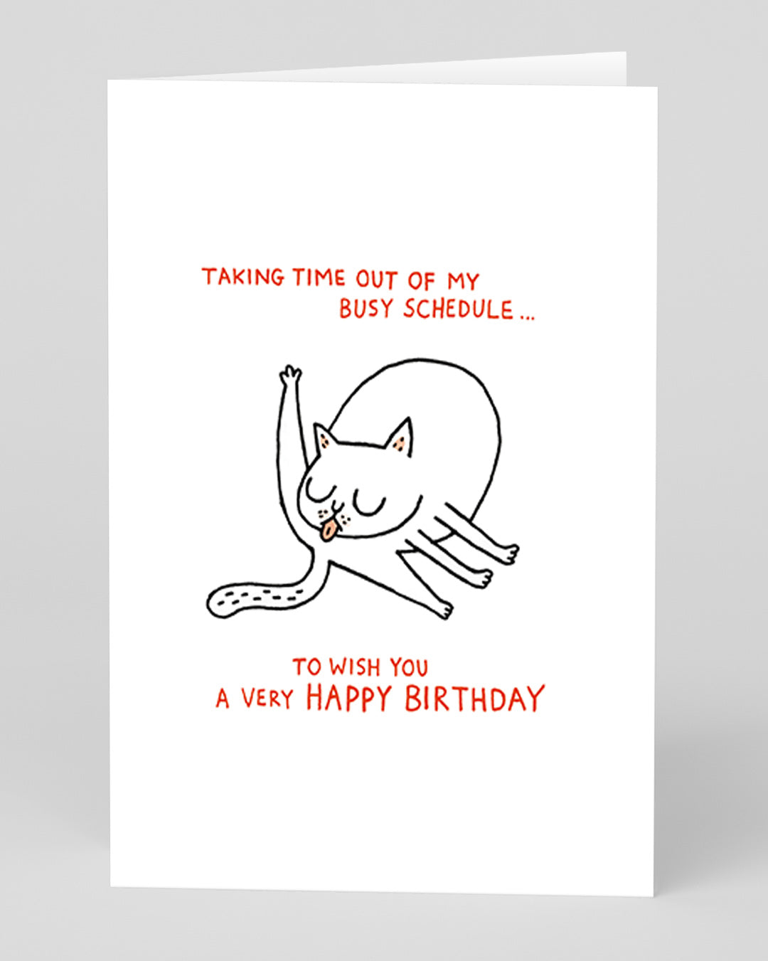 Funny Birthday Card Busy Schedule Birthday Card