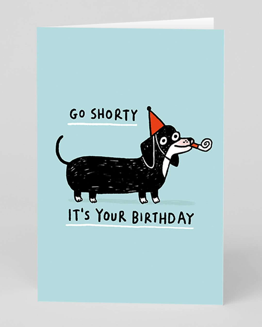 Funny Birthday Card Go Shorty Birthday Greeting Card
