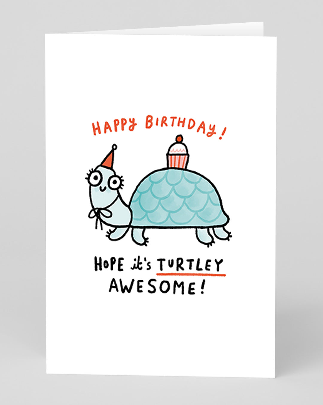 Funny Birthday Card Turtley Awesome Birthday Greeting Card