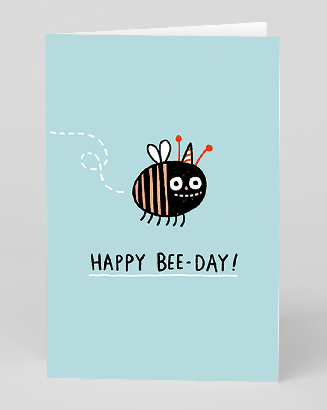 Funny Birthday Card Happy Bee Day Birthday Card