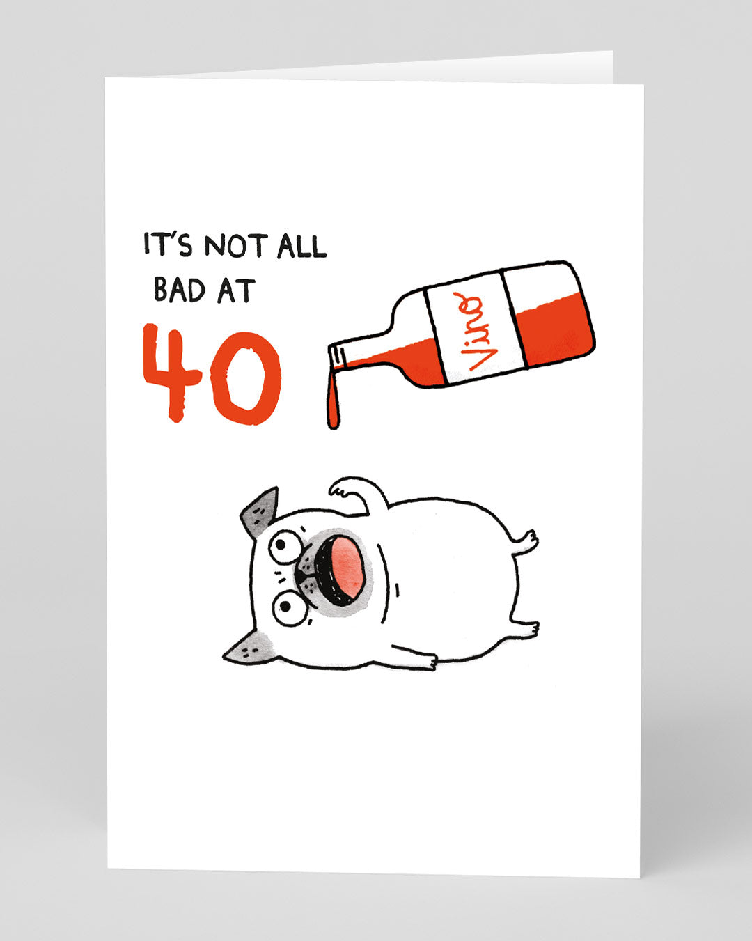 Personalised It’s Not All Bad 40th Birthday Card