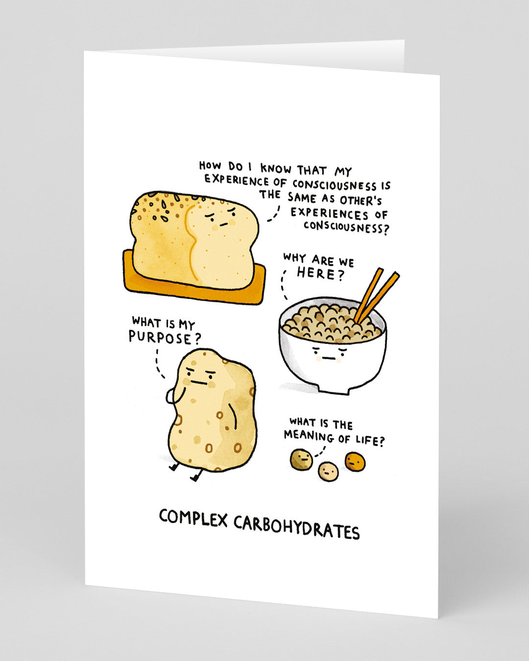 Father’s Day Funny Complex Carbohydrates Greeting Card
