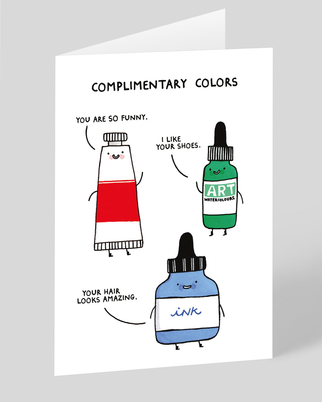 Funny Birthday Card Complimentary Colours Greeting Card