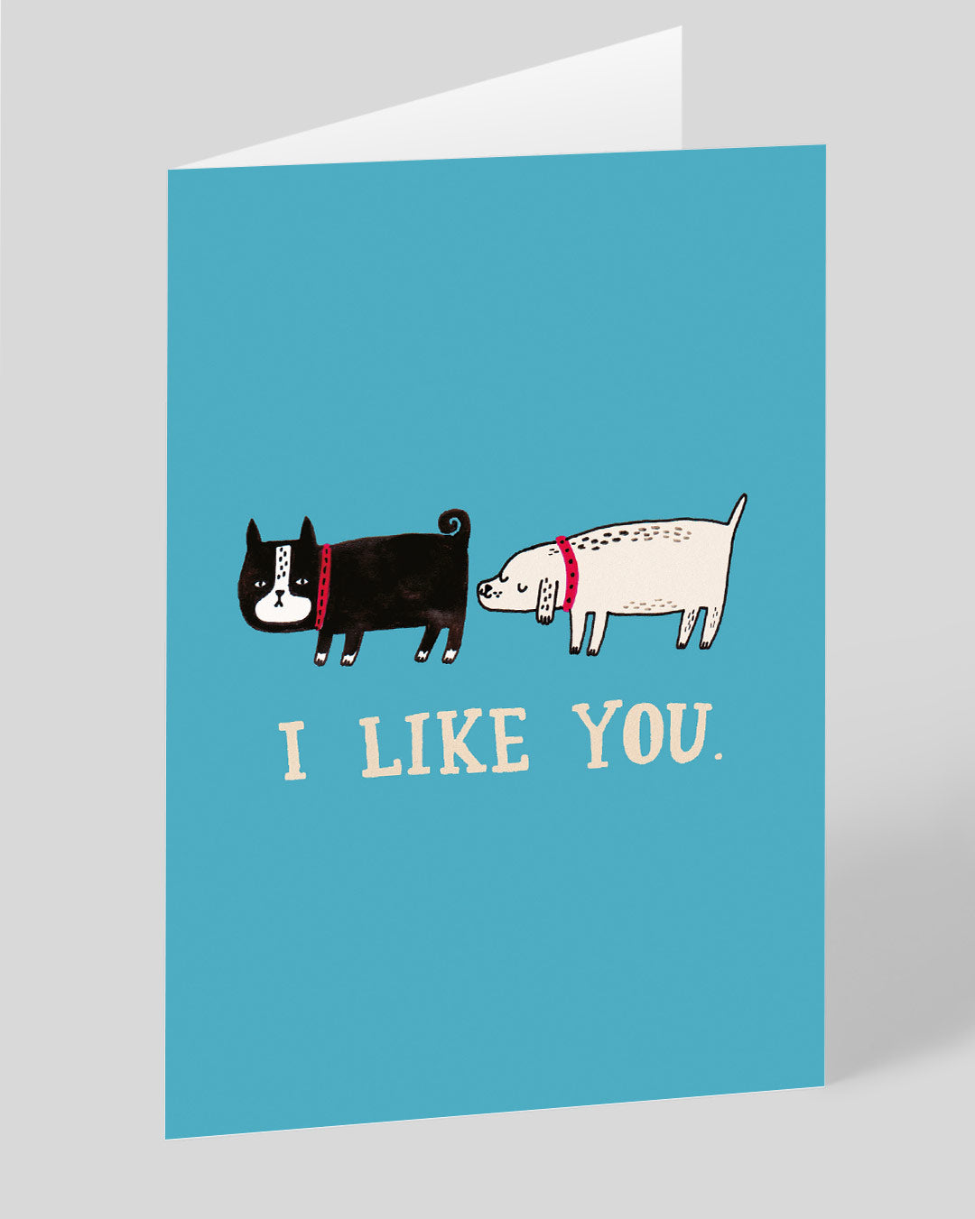 Valentine’s Day | Cute Valentines Card For Dog Lovers | Personalised I Like You Greeting Card | Ohh Deer Unique Valentine’s Card for Him or Her | Made In The UK, Eco-Friendly Materials, Plastic Free Packaging