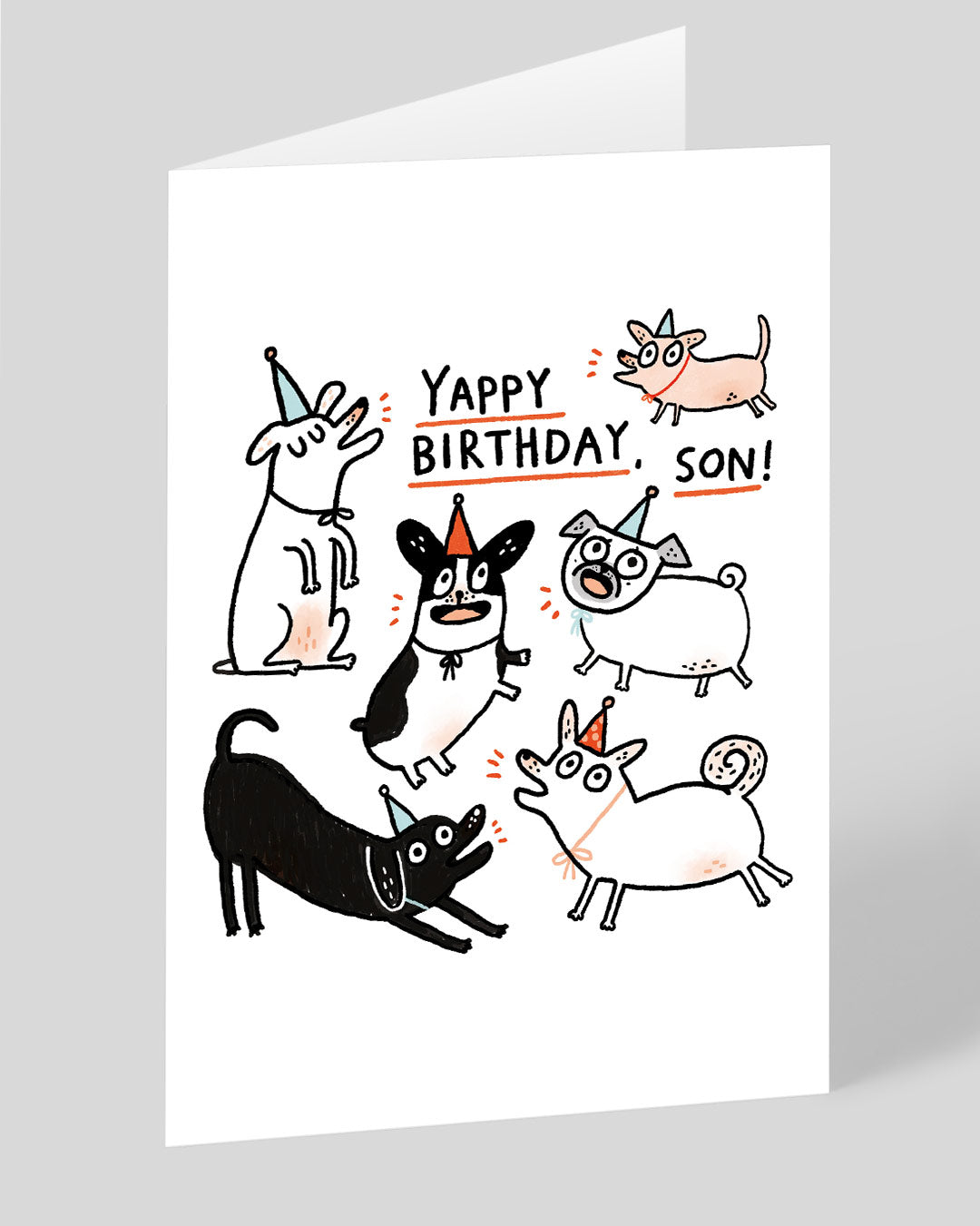Funny Birthday Card for Son Yappy Birthday Son Greeting Card