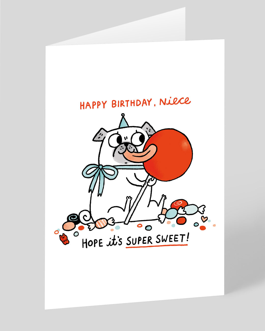 Funny Birthday Card for Niece Super Sweet Niece Birthday Card