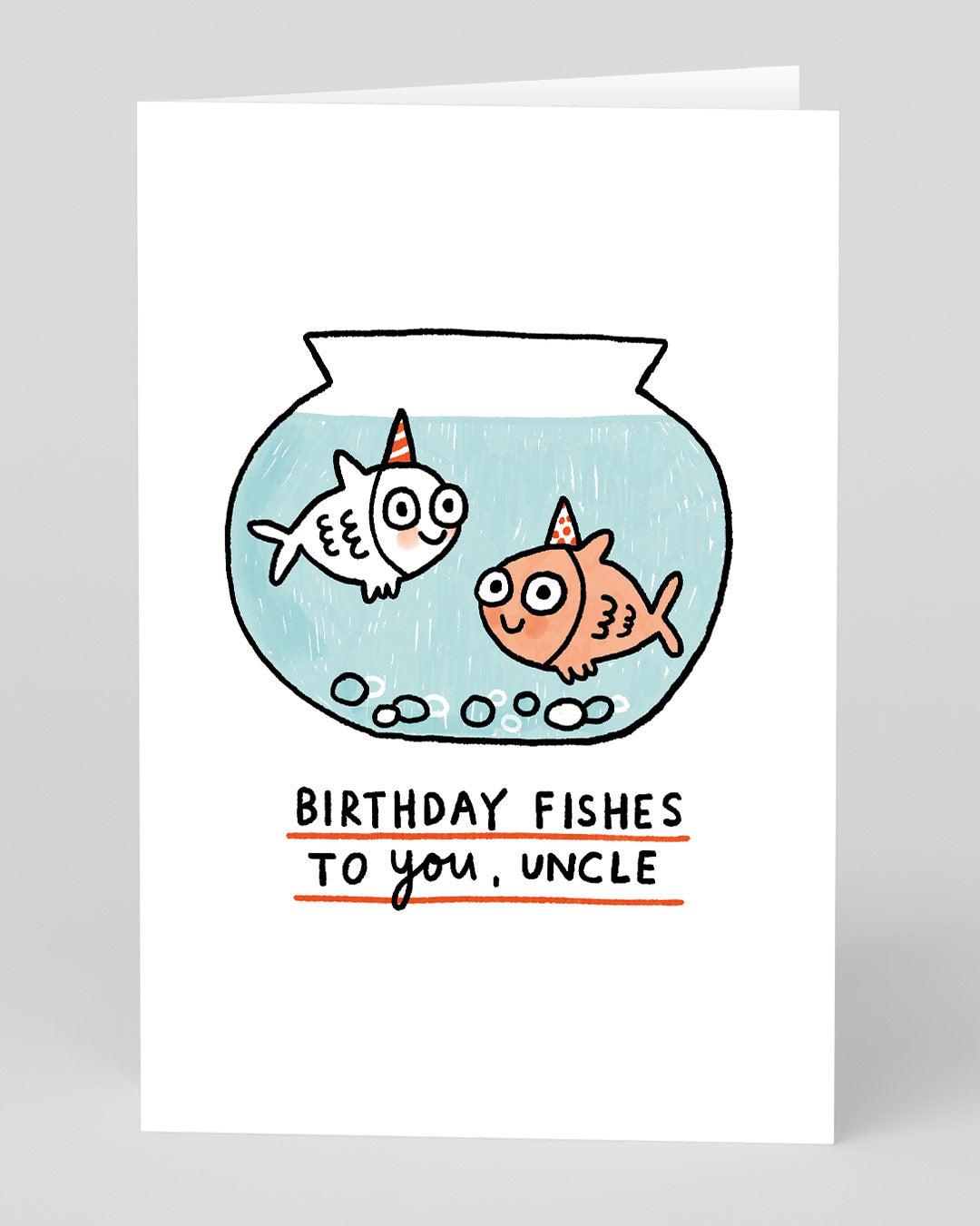 Funny Birthday Card for Uncle Fishes Birthday Card