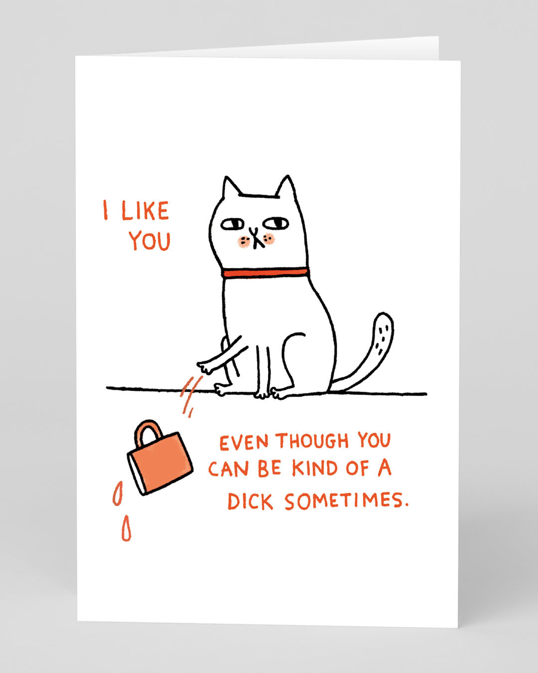 Valentine’s Day | Funny Valentines Card For Cat Lovers | Personalised Dick Sometimes Greeting Card | Ohh Deer Unique Valentine’s Card for Him or Her | Made In The UK, Eco-Friendly Materials, Plastic Free Packaging