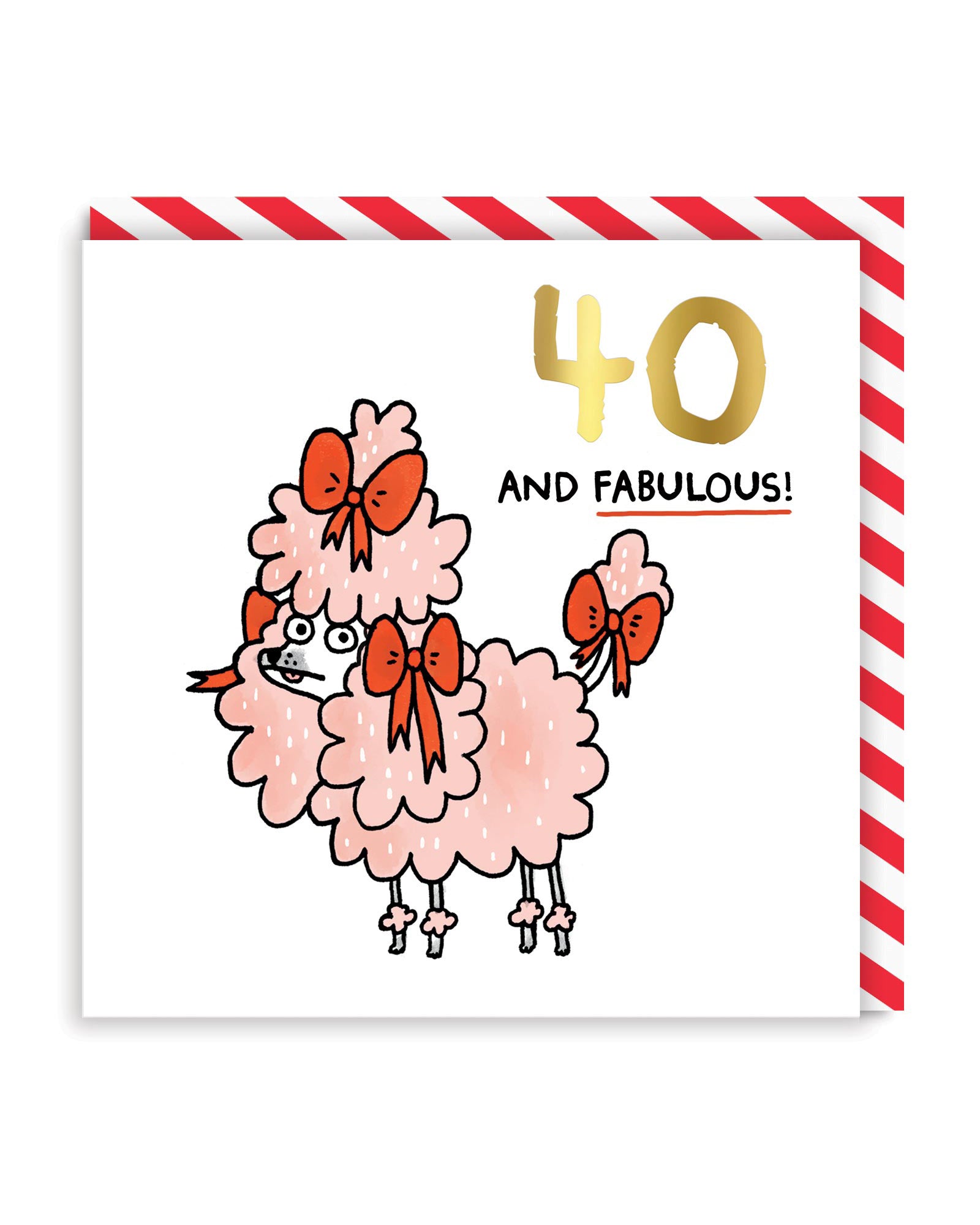 Funny 40th Birthday Card 40 and Fabulous Birthday Card