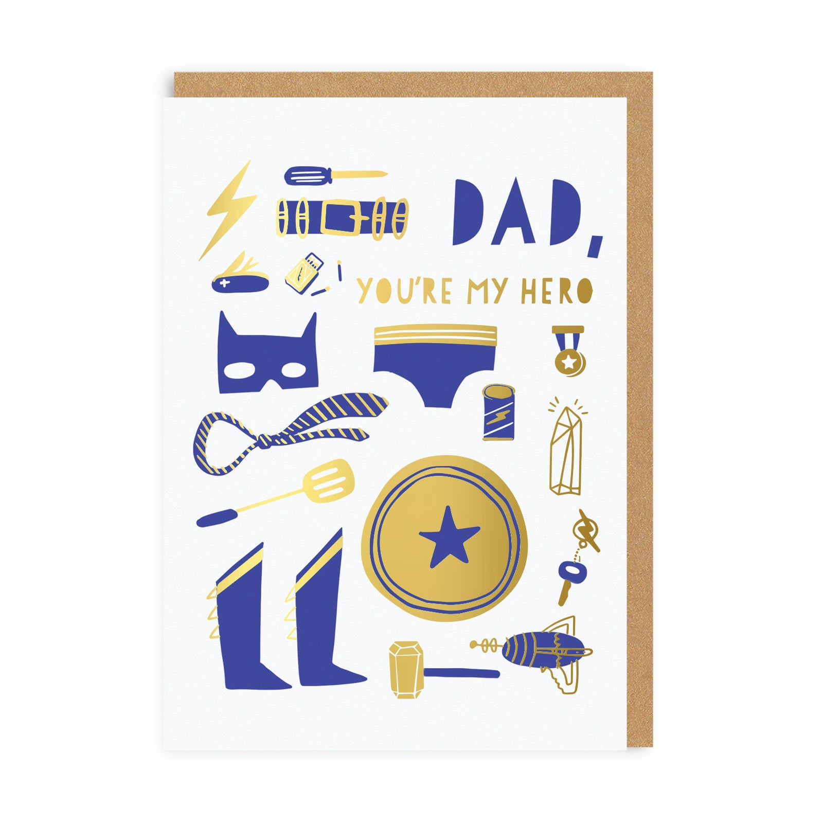 Father’s Day Cute Super Dad Greeting Card