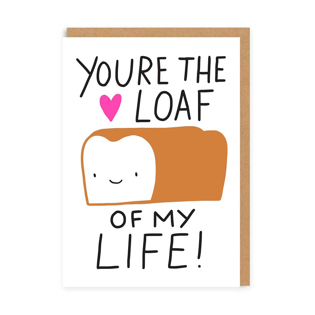 Valentine’s Day | Funny Valentines Card For Bread Lovers | The Loaf Of My Life Greeting Card | Ohh Deer Unique Valentine’s Card for Him or Her | Made In The UK, Eco-Friendly Materials, Plastic Free Packaging