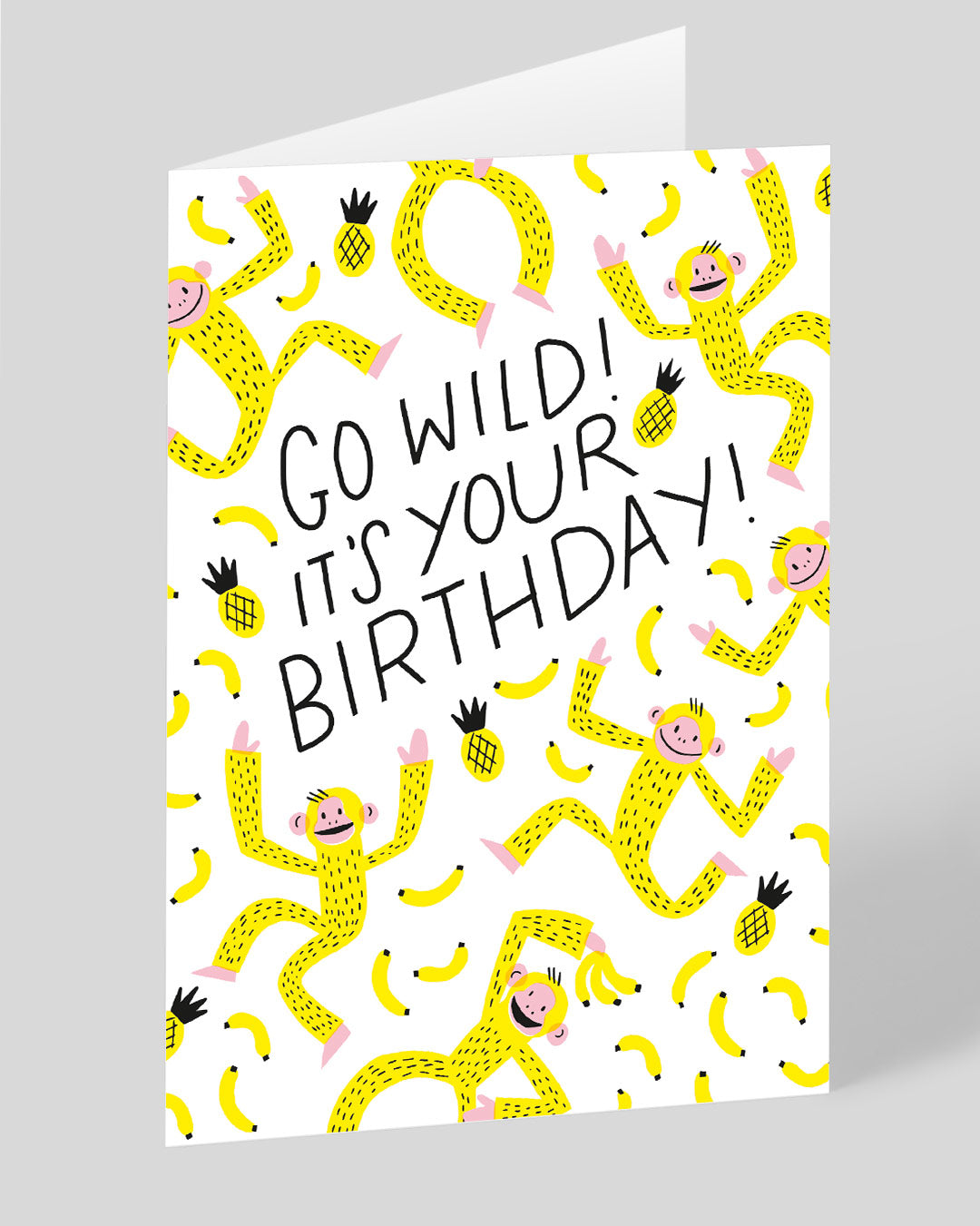 Birthday Card Go Wild Monkey Birthday Card