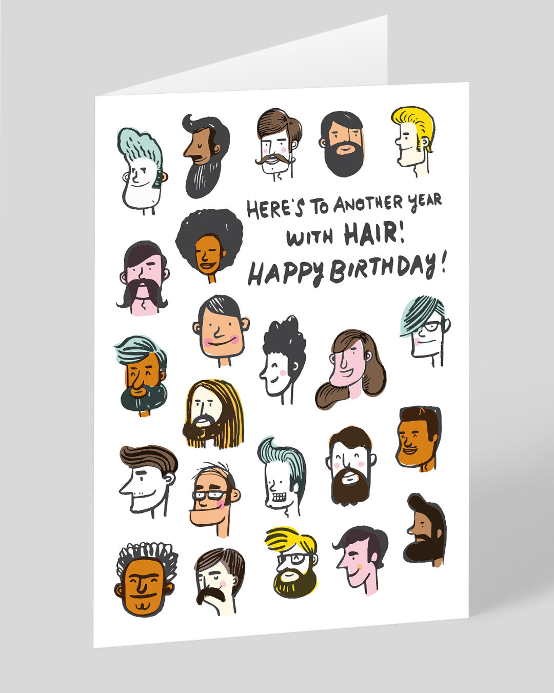 Birthday Card Another Year With Hair Birthday Card