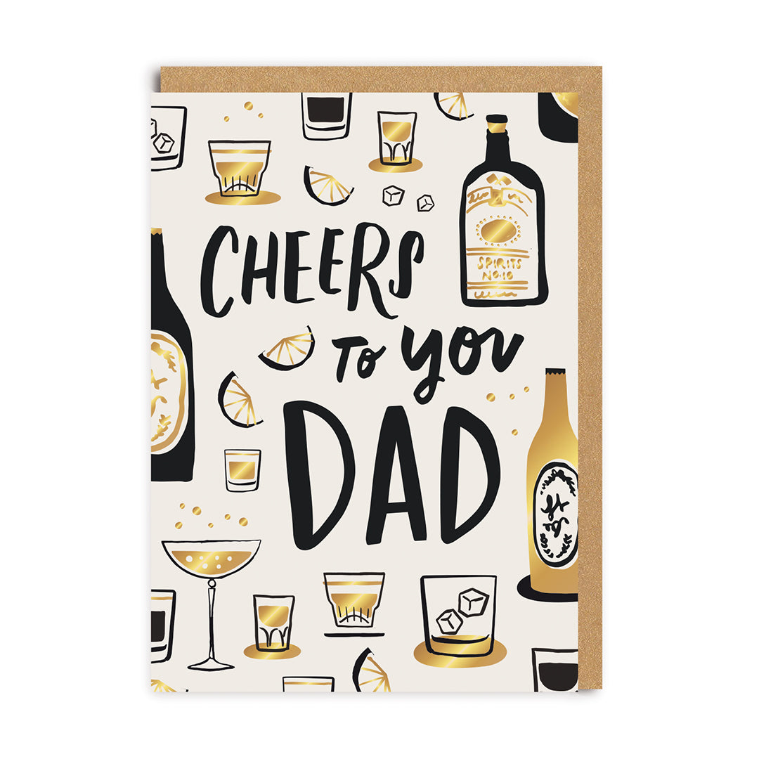 Father’s Day Cute Cheers To You Dad Greeting Card