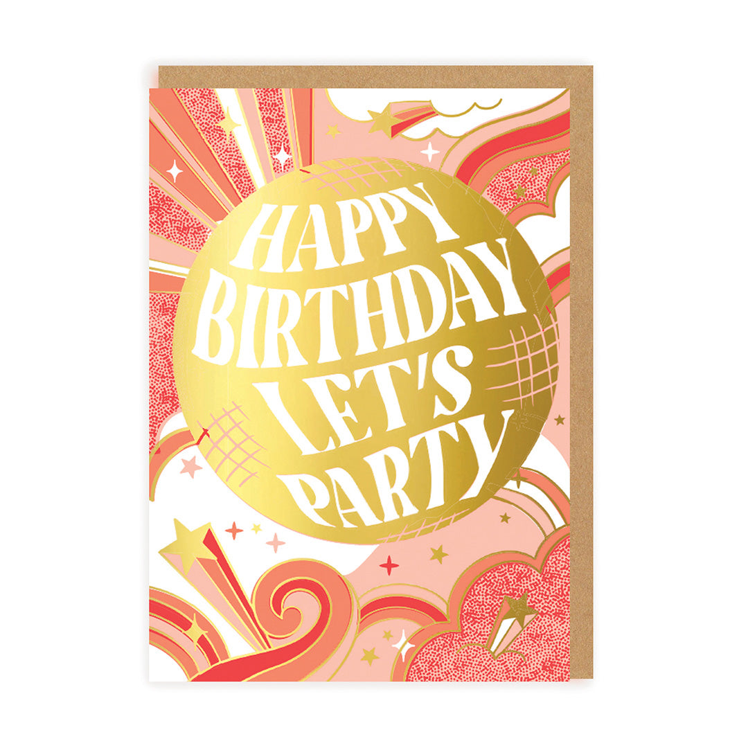 Birthday Card Disco Ball Birthday Card