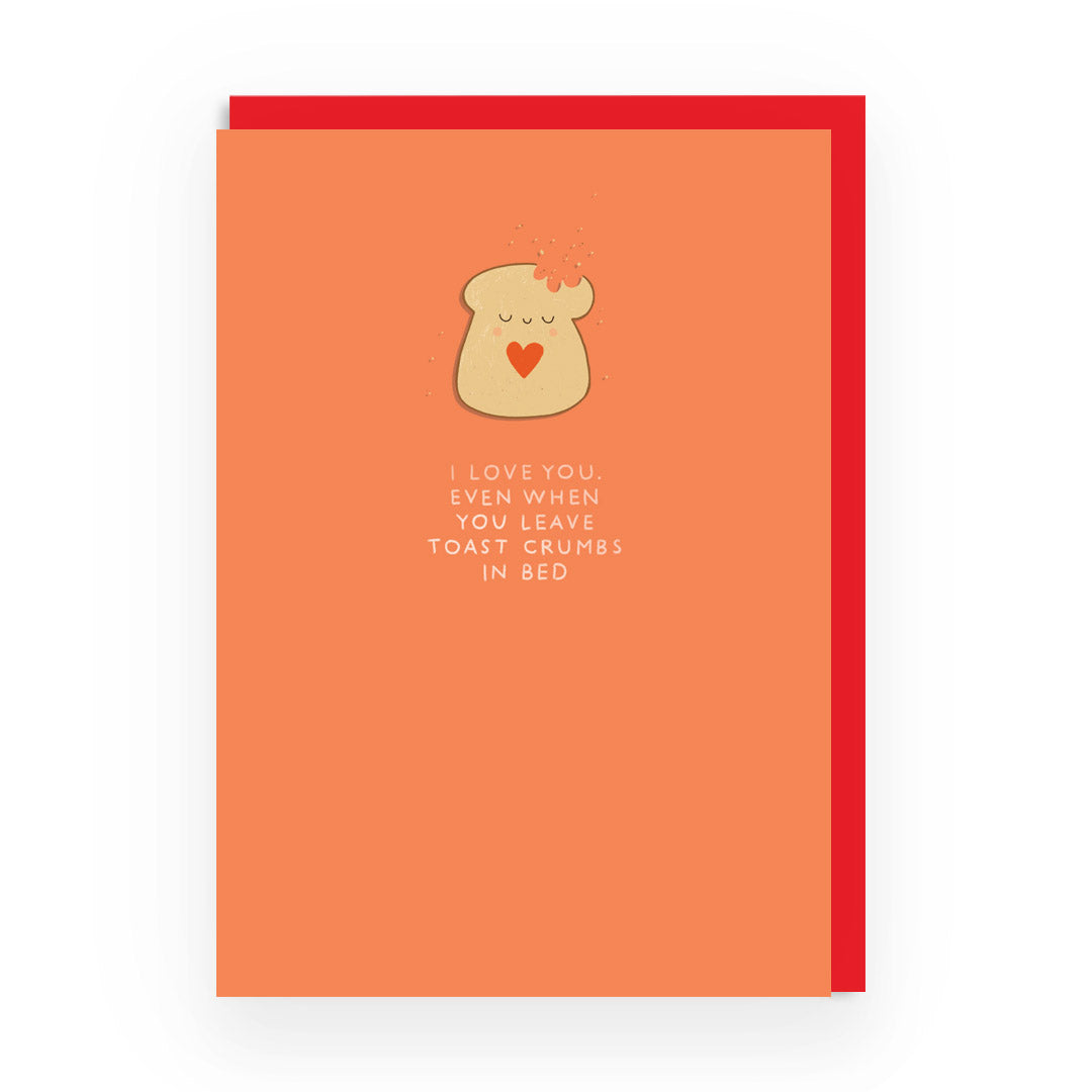 Toast Crumb Enamel Pin Greeting card