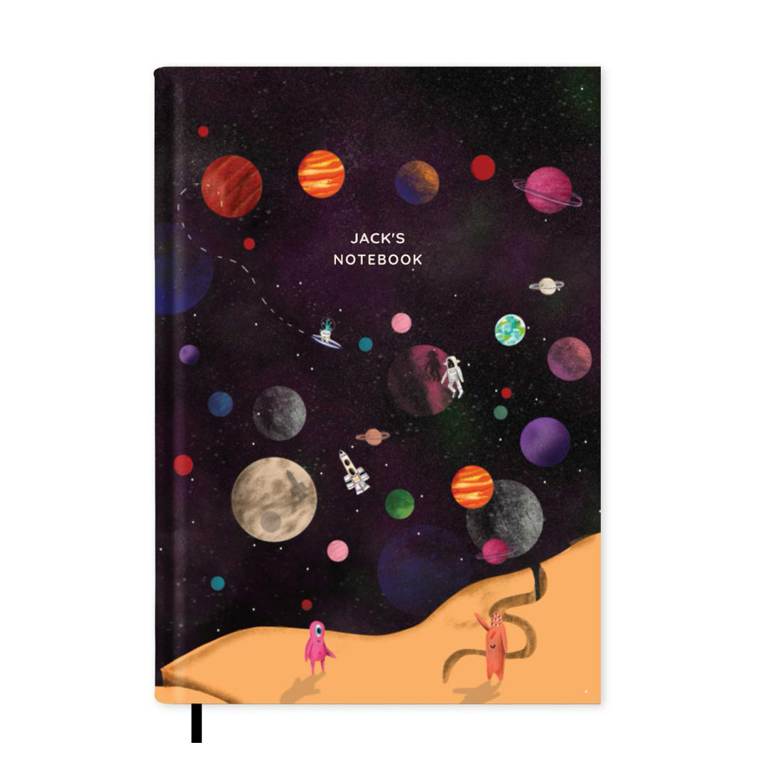 Out Of This World Personalised Notebook A5, Hard Cover / Dotted