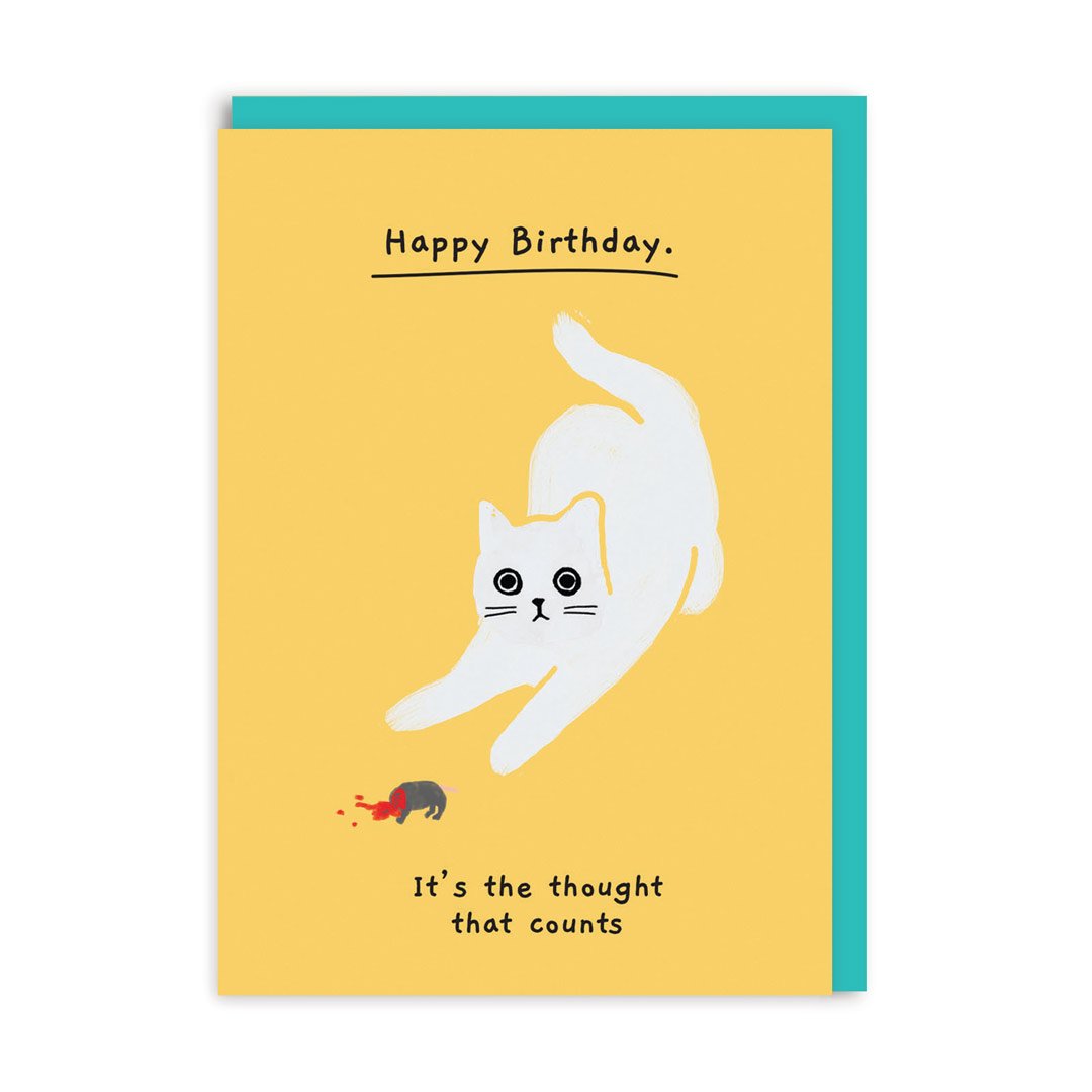 Funny Birthday Card It’s The Thought That Counts Birthday Card