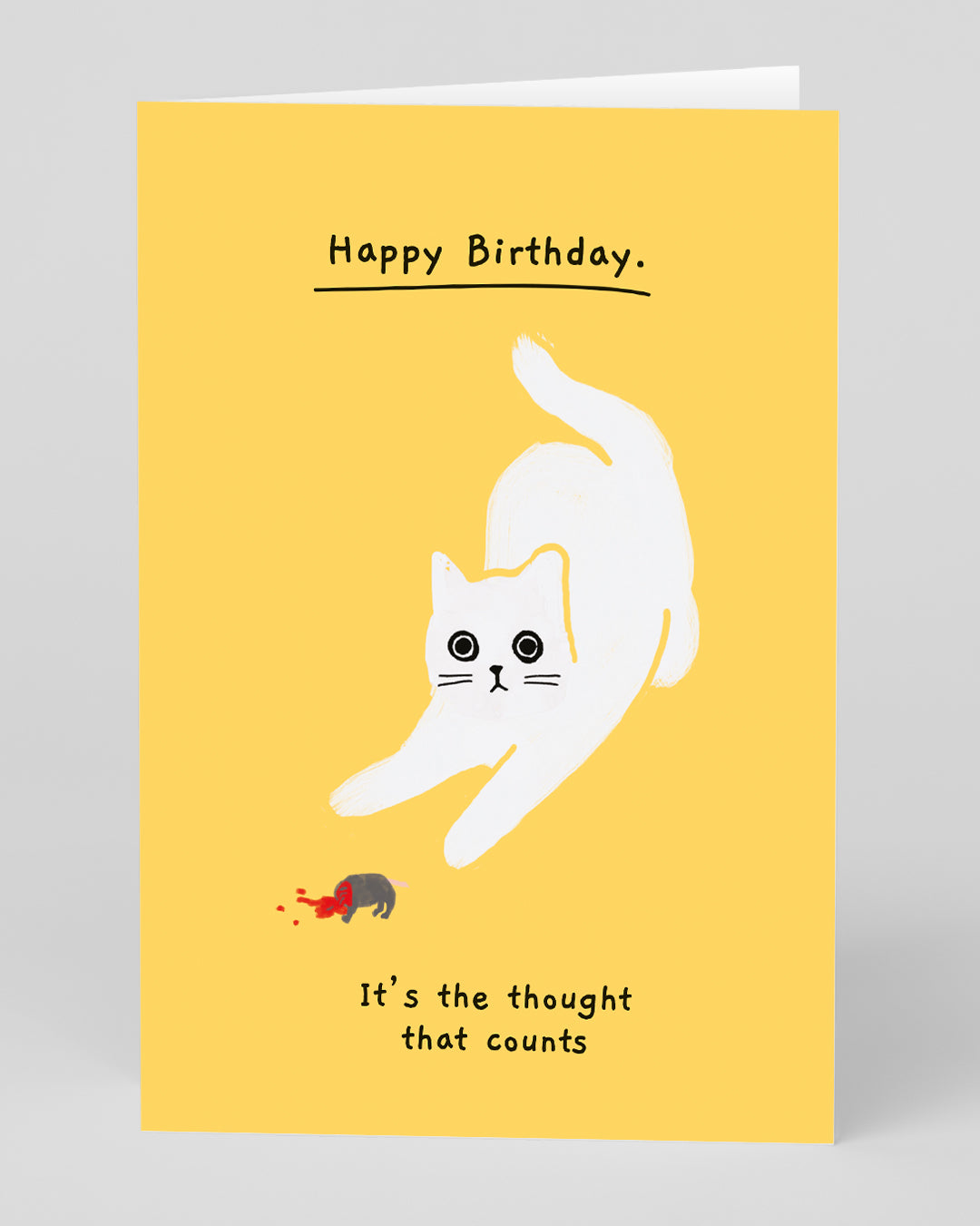 Funny Birthday Card It’s the Thought That Counts Birthday Card