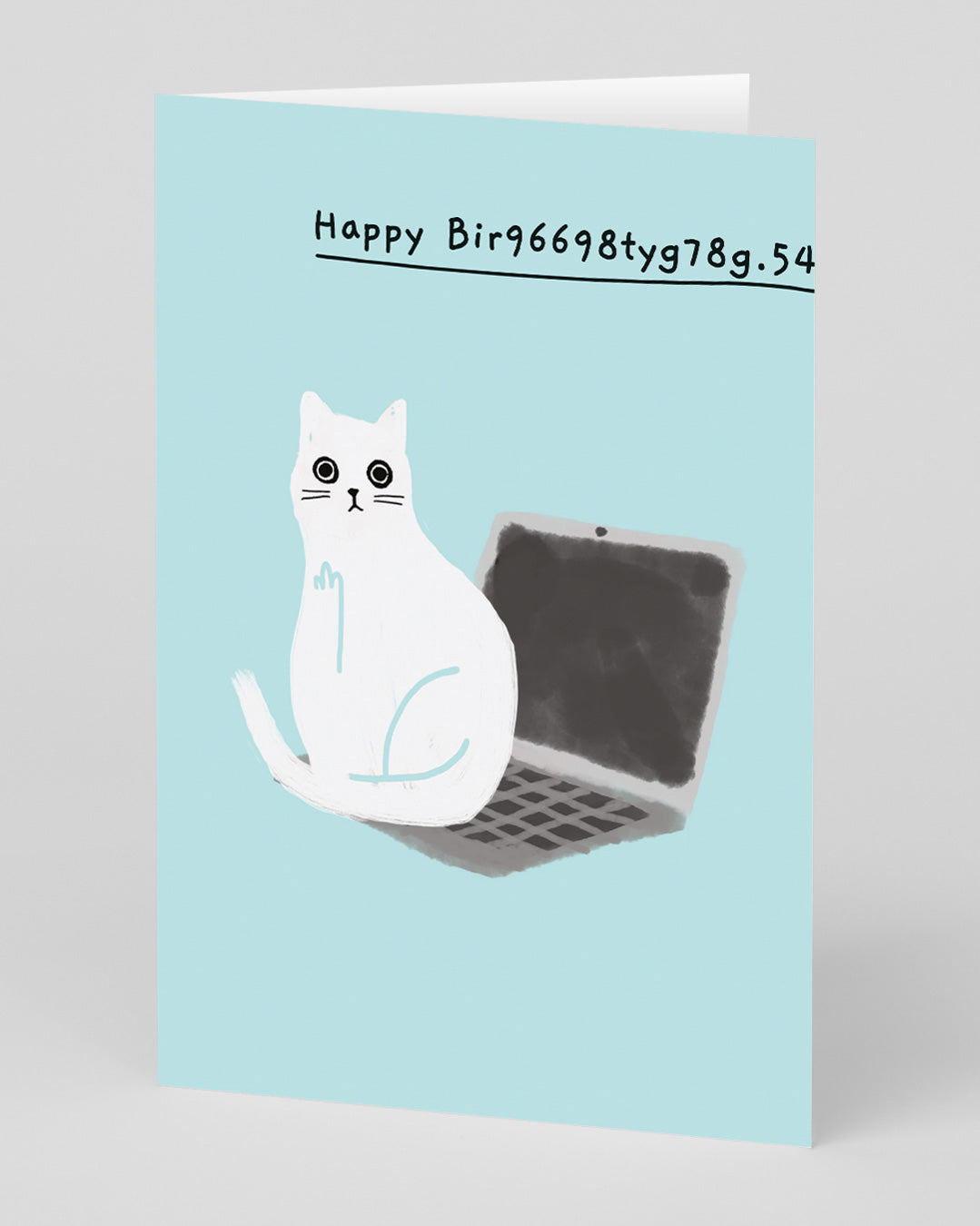 Funny Birthday Card Happy Bir9669.. Laptop Birthday Card