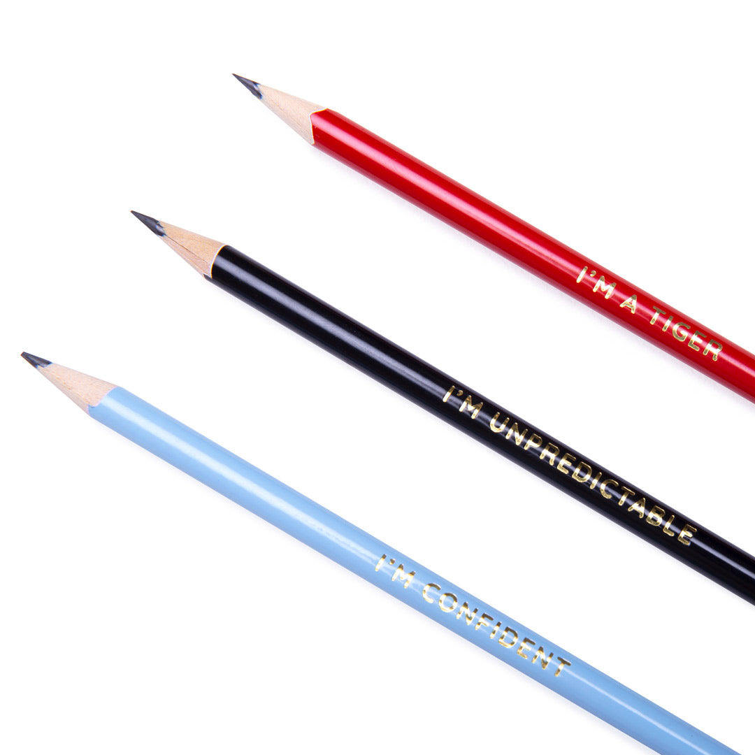 Quote HB Pencils, I’m Unpredictable Black HB Pencil