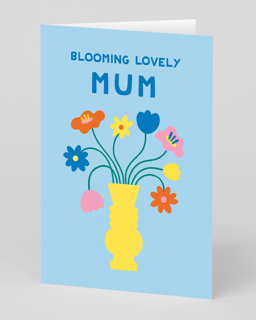 Birthday Card for Mum Wonderful Mum Flowers Greeting Card