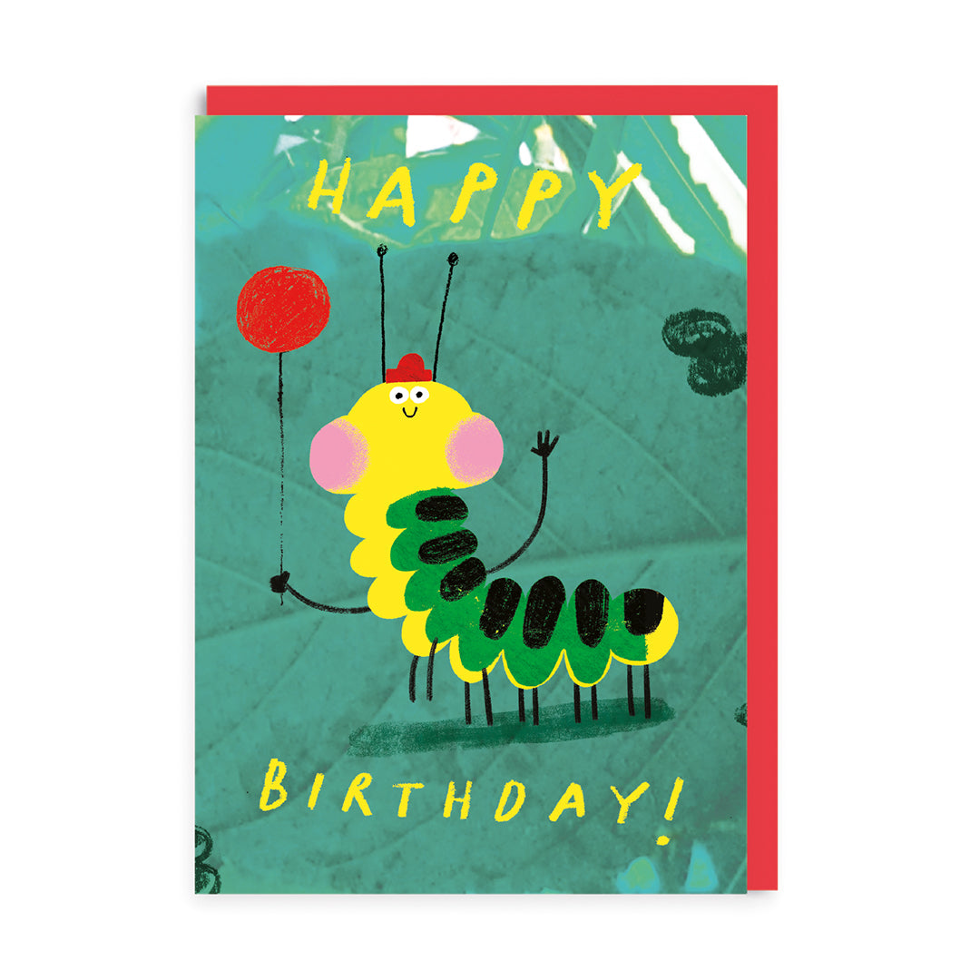 Birthday Card Caterpillar Happy Birthday Card
