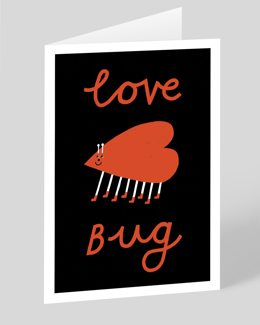 Valentine’s Day | Valentines Card For Him or Her | Personalised Love Bug Greeting Card | Ohh Deer Unique Valentine’s Card | Artwork by Max Machen | Made In The UK, Eco-Friendly Materials, Plastic Free Packaging