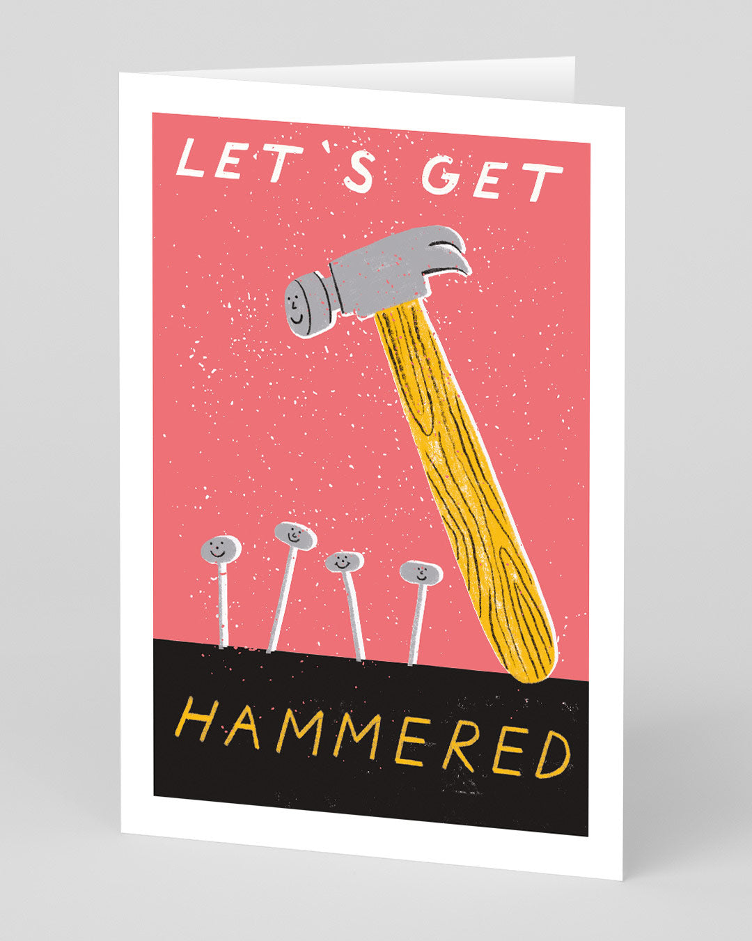 Funny Birthday Card for Friend Let’s Get Hammered Greeting Card