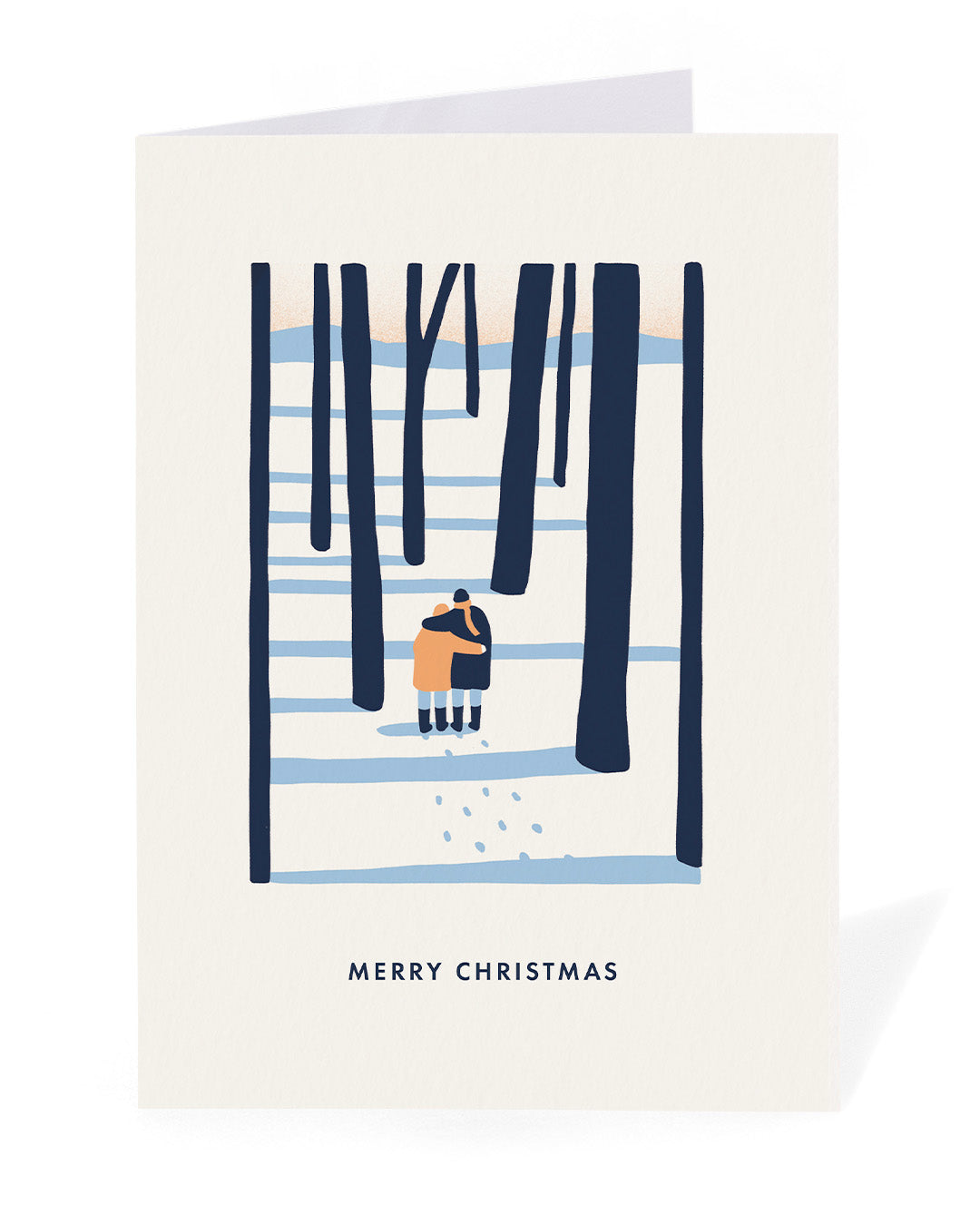 Personalised Couple in Woods Christmas Card