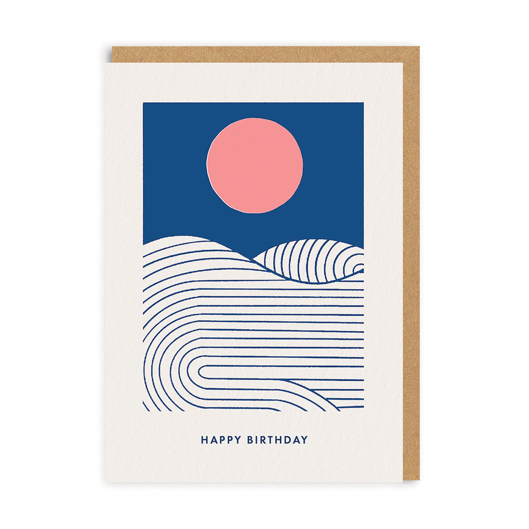 Happy Birthday Card | Perfect Card For Him/Her | Ohh Deer x Miles Tewson | Stylish Eco-Friendly Greeting Cards | Sun And Sea