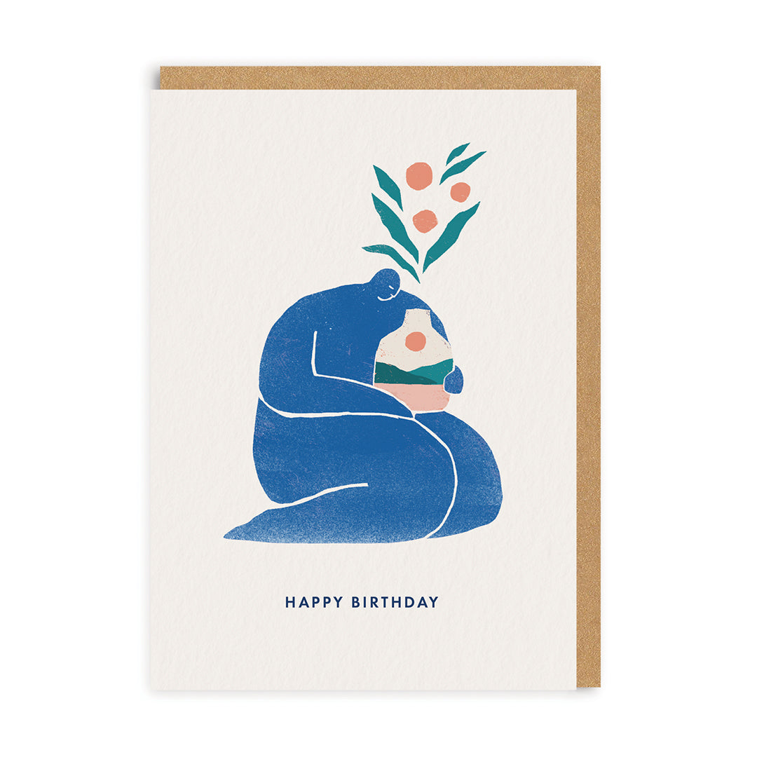 Birthday Card Happy Birthday Figure Greeting Card