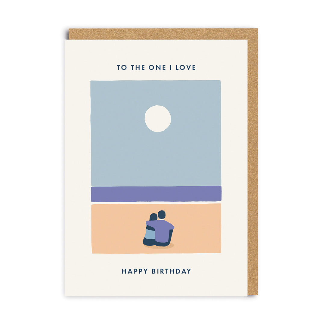 To The One I Love Birthday Card | Ohh Deer x Miles Tewson Greeting Card | Perfect Birthday Card For a Loved One, Him or Her | Made in the UK