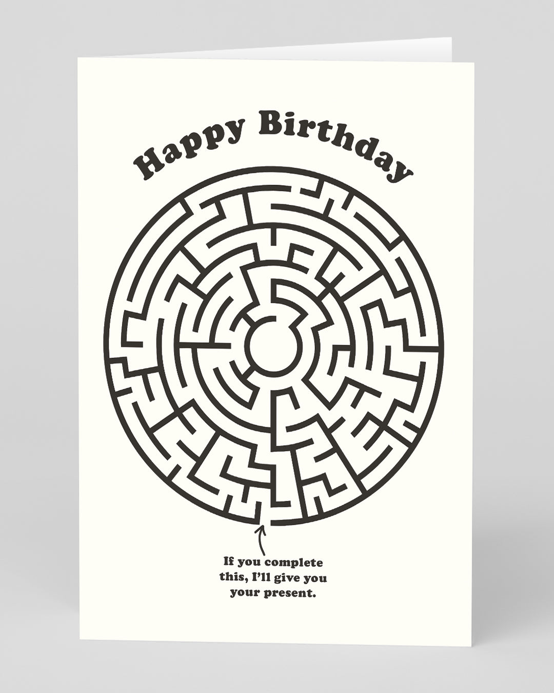 Birthday Card Happy Birthday Maze Birthday Card