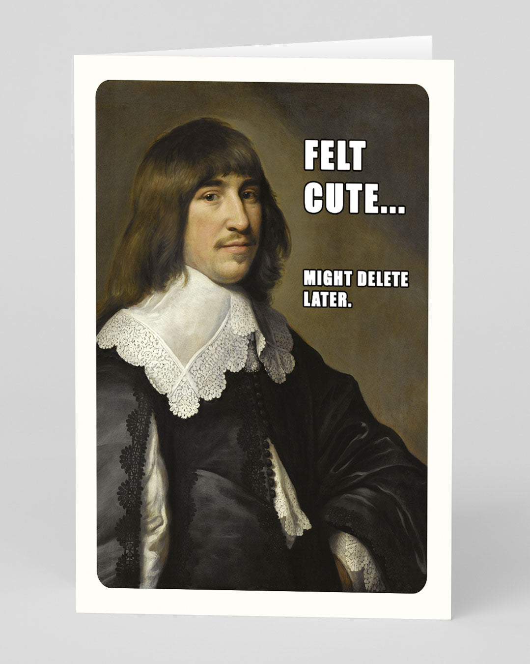 Funny Birthday Card Classic Art Meme Felt Cute Birthday Card