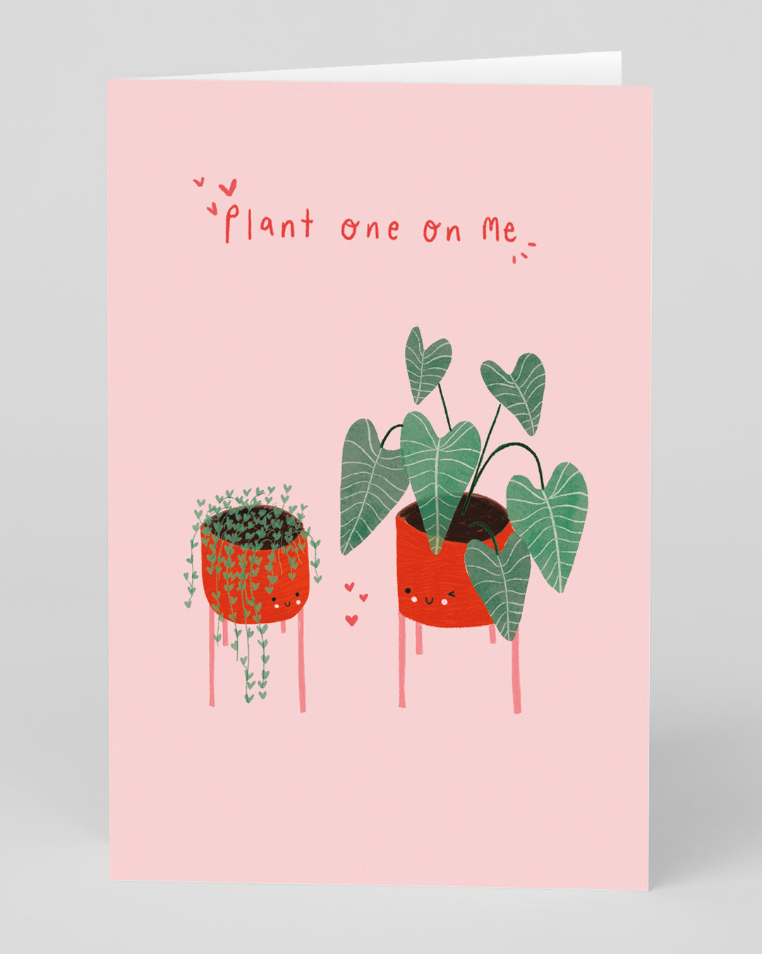 Valentine’s Day | Valentines Card For Him or Her | Personalised Plant One On Me Card | Ohh Deer Unique Valentine’s Card | Artwork by Ohh Deer | Made In The UK, Eco-Friendly Materials, Plastic Free Packaging