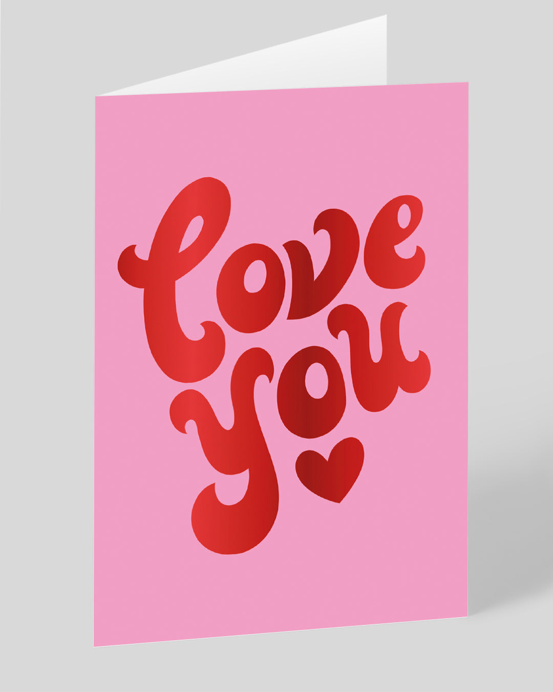 Valentine’s Day | Valentines Card For Him or Her | Personalised Love You Lettering Greeting Card | Ohh Deer Unique Valentine’s Card | Made In The UK, Eco-Friendly Materials, Plastic Free Packaging
