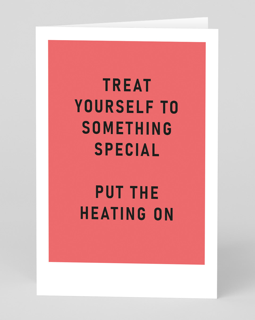 Valentine’s Day | Funny Valentines Card For Him or Her | Personalised Treat Yourself Turn Heating On Greeting Card | Ohh Deer Unique Valentine’s Card | Made In The UK, Eco-Friendly Materials, Plastic Free Packaging