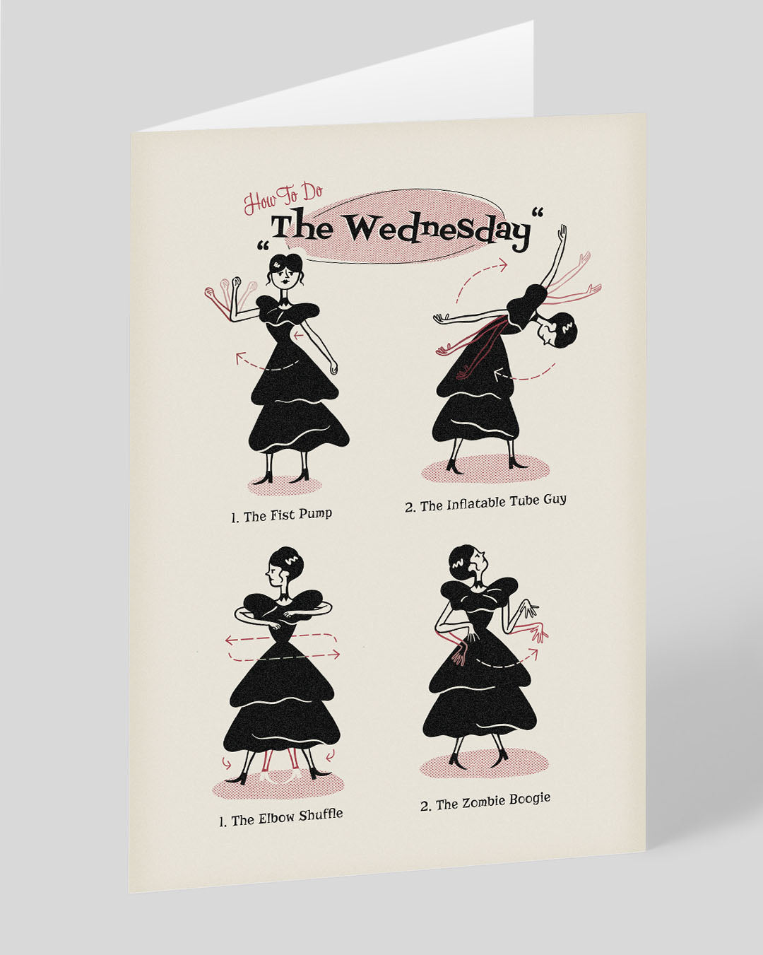 Funny Birthday Card The Wednesday Addams Dance Greeting Card