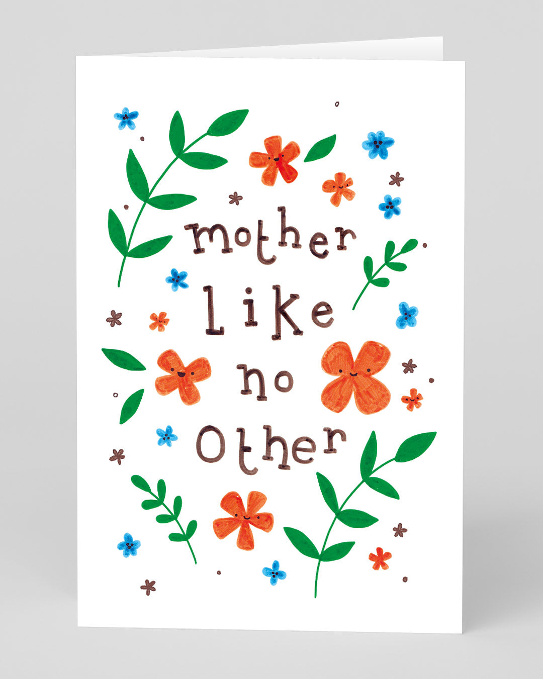 Birthday Card for Mum Mother Like No Other Floral Greeting Card