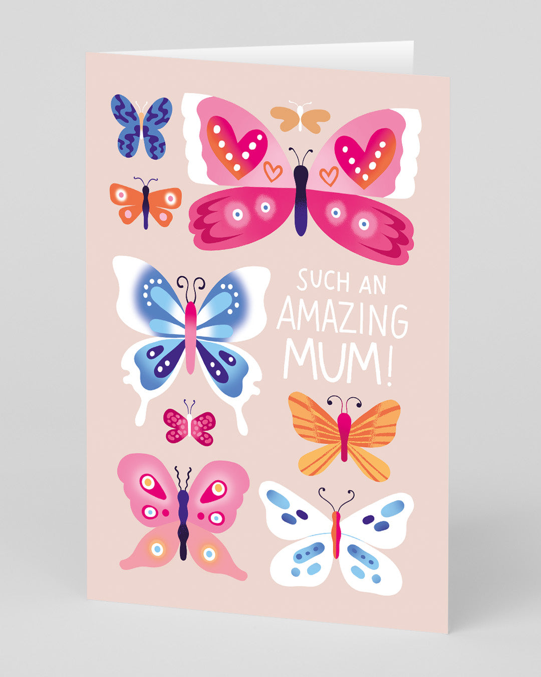 Birthday Card for Mum Amazing Mum Butterflies Greeting Card