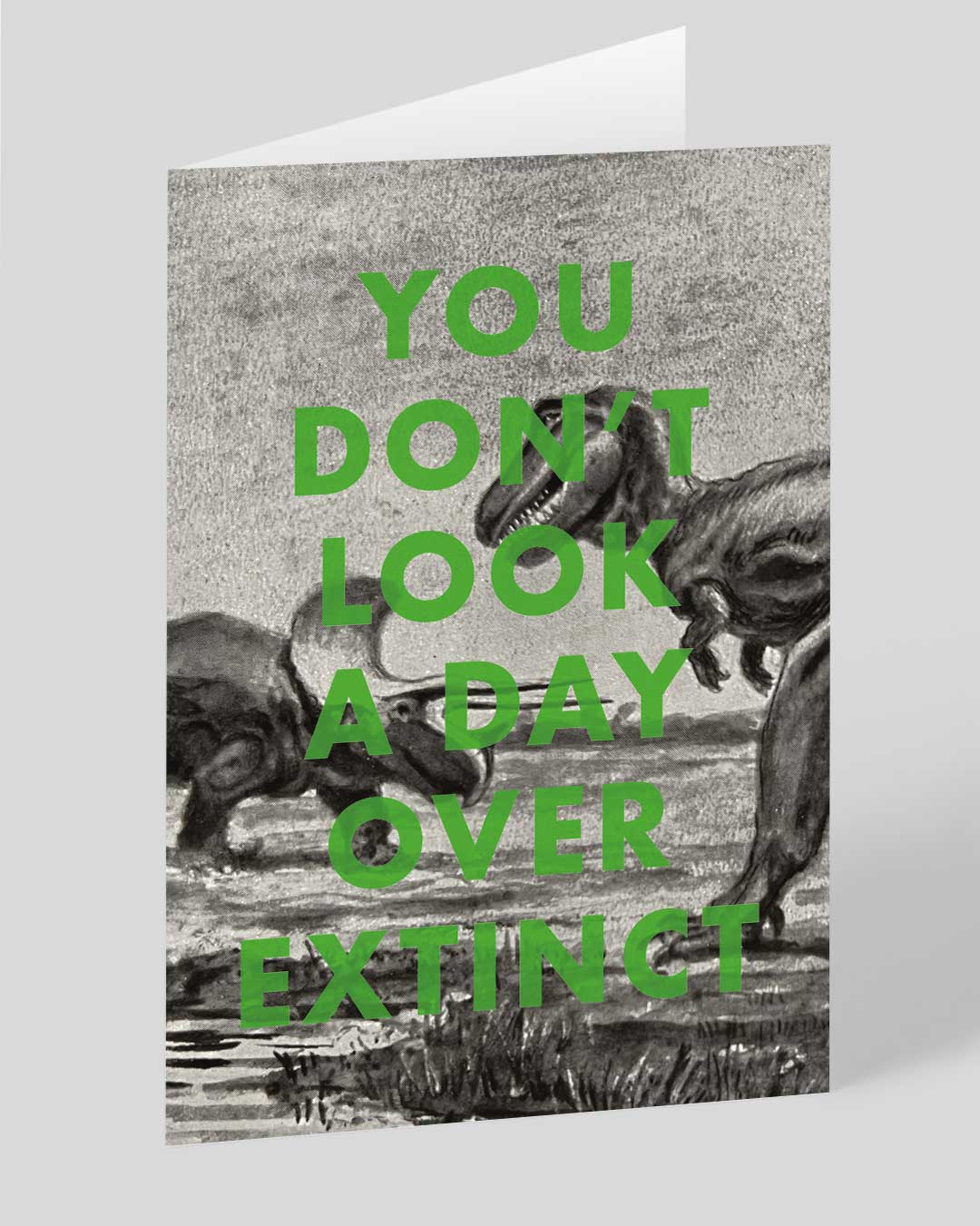 Funny Birthday Card You Don’t Look a Day Over Extinct Birthday Card
