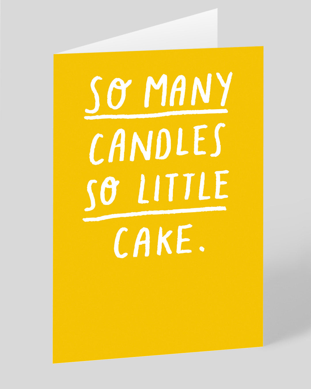 Funny Birthday Card So Many Candles So Little Cake Birthday Card