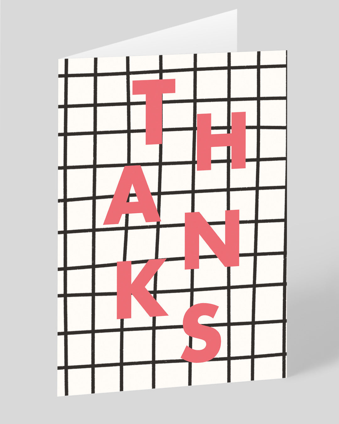 Personalised Thanks Grid Greeting Card