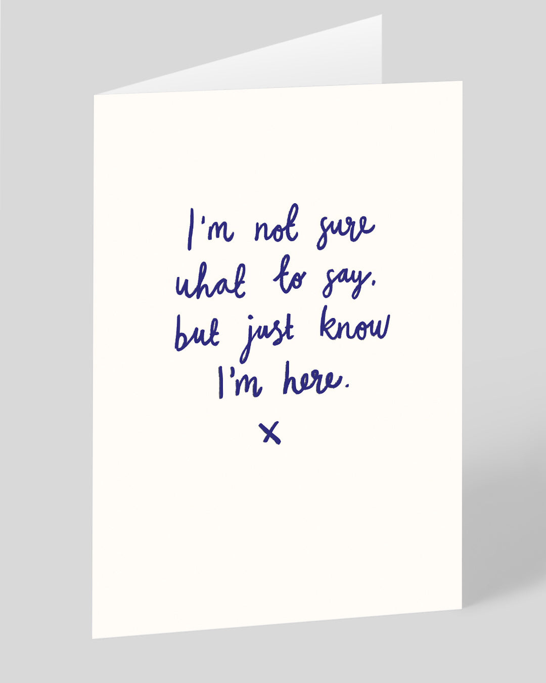 Personalised Just Know I’m Here Greeting Card
