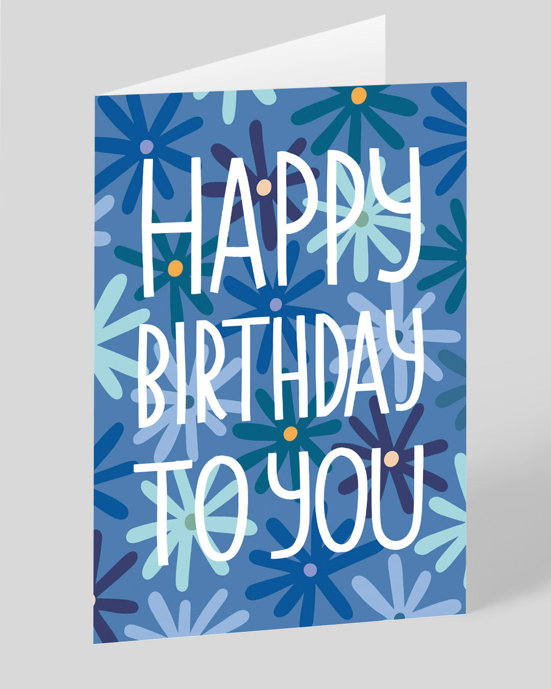 Birthday Card Flower Pattern Birthday Card